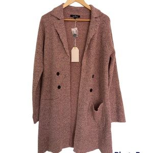 Love Tree Knee Length Cardigan Sweater Size M